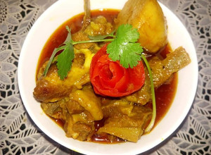 A picture of Bengali Style Mangsher jhol Recipe/Mutton Curry.