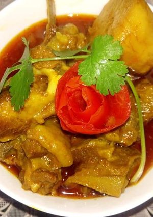 A picture of Bengali Style Mangsher jhol Recipe/Mutton Curry.