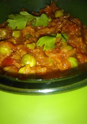 A picture of Baingan ka bharta.