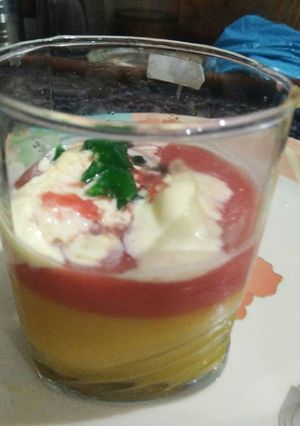 A picture of Tri-color Smoothie.