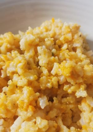 Una foto de Risotto de calabaza