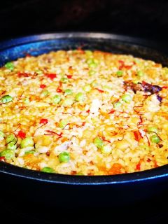 Una foto de Arroz montañes al azafrán