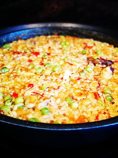 Una foto de Arroz montañes al azafrán