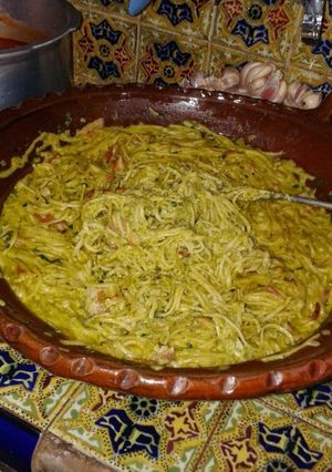Una foto de Spaguetti Verde Navideño