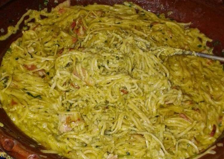 Spaguetti Verde Navideño