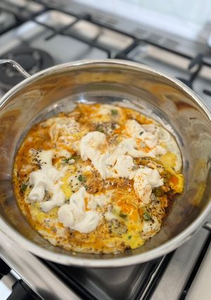 صورة لوصفة بيض تركي بالجبن لذذذيذ 🍳