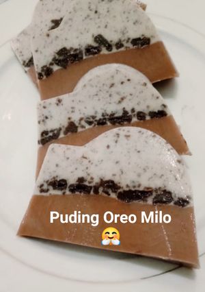 Foto resep Puding oreo milo