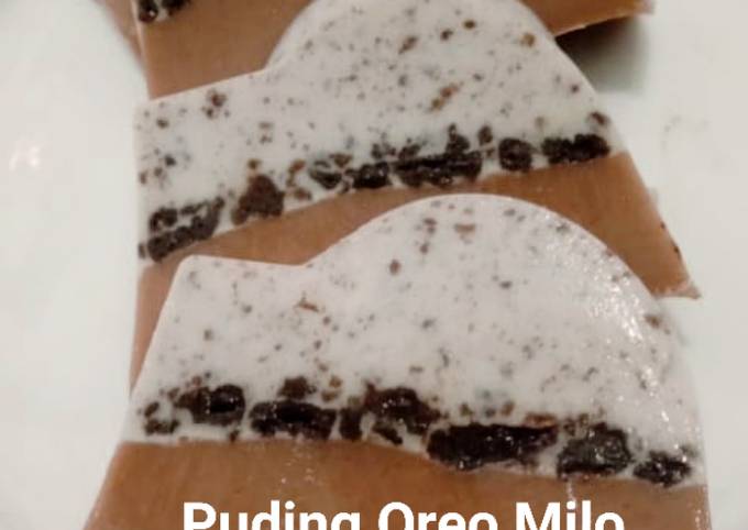 Puding oreo milo