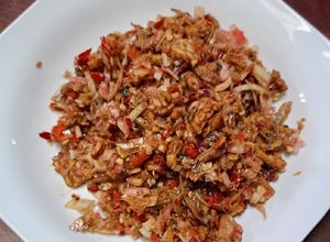 Foto resep Teri kecombrang tempe sambal geprek