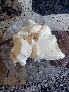 Una foto de Helado de chocolate Blanco 🍨🍫