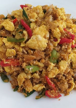 Foto resep Oseng telur kepiting