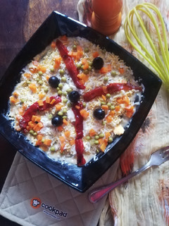 Una foto de Ensaladilla Rusa con salsa mahonesa casera a mano