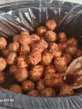 Grape jelly bbq meatballs