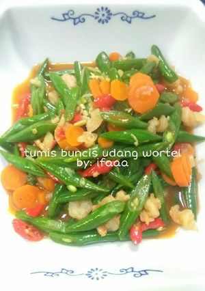 Foto resep Tumis Buncis Udang Wortel