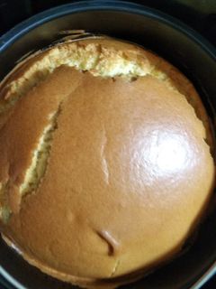 氣炸鍋-原味戚風蛋糕 的食譜成品照片