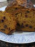 Ponqué de auyama (zapallo, calabaza) con chispas de chocolate