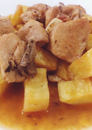 A picture of Chicken In Brandy & Wine.