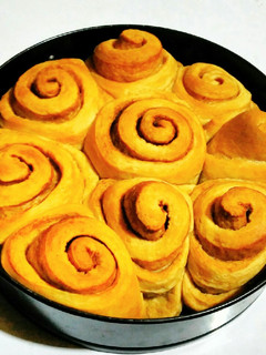 A picture of Cinnamon rolls.