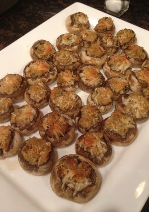 A picture of Crab Stuffed Mushrooms.