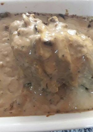 Una foto de Peceto en salsa de hongos y amaretto