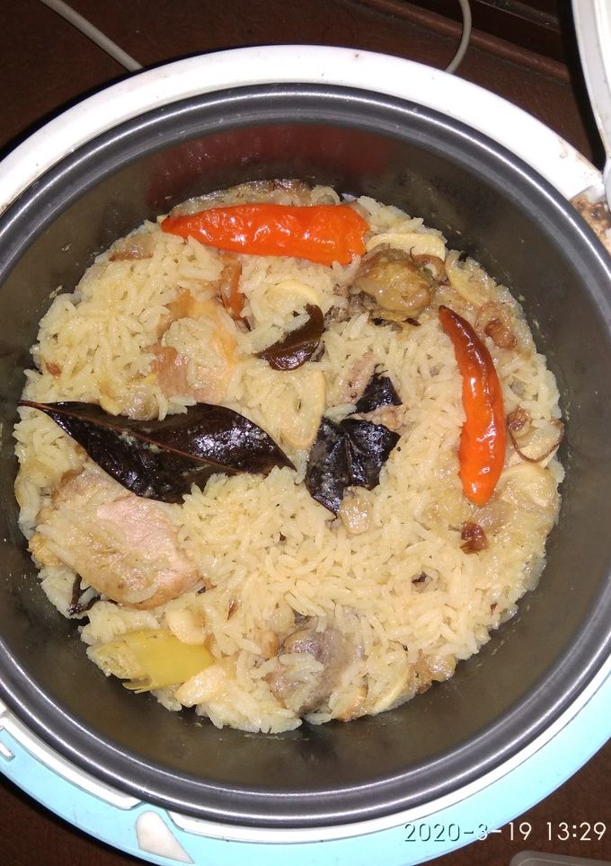Foto resep Nasi gurih ayam rempah