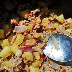 A picture of Meat pie fillings.