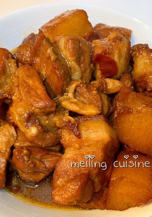 Meiling。。蒜香紅燒五花 的食譜成品照片