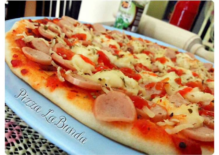 Pizza mudah (ulenan ringan)