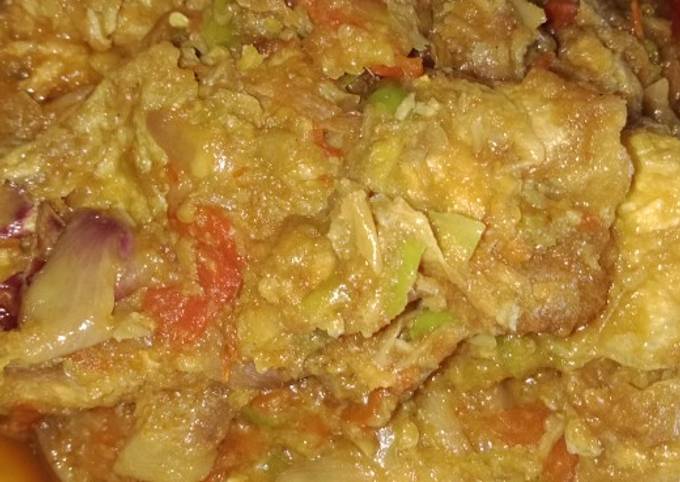 Cara Gampang Membuat Sambal telur dadar, Lezat Sekali