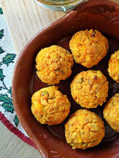 Una foto de Albóndigas de tofu al curry
