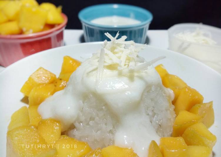 Resep Mango sticky rice (magicom) yang Lezat
