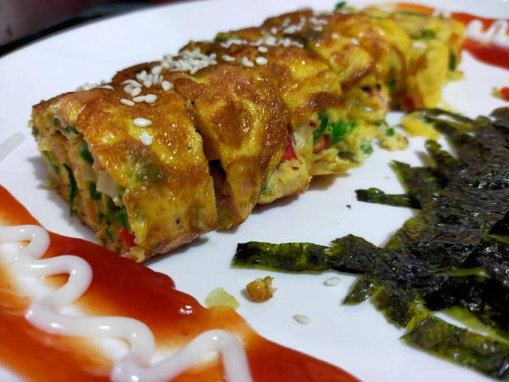 Cara Gampang Membikin Resep Gyeranmari (telur gulung Korea) yang Uenak Anti Ribet, Mantap Sekali