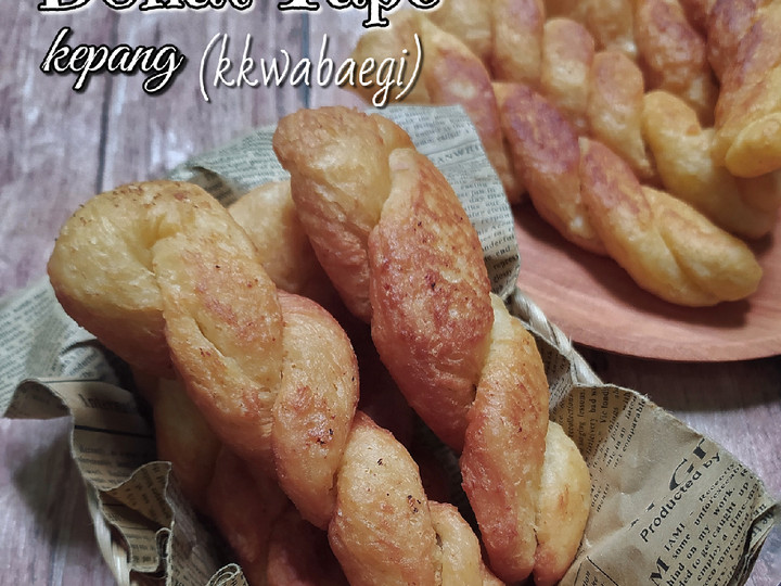 Resep Donat tape kepang (kkwabaegi), Enak Banget