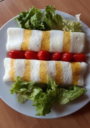 Foto di Omelette ripiene bicolor