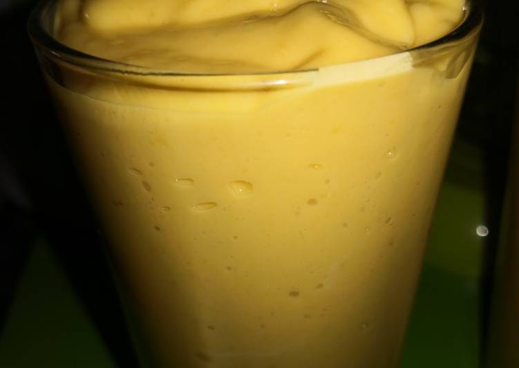 Simple Way to Make Quick Mango smoothie