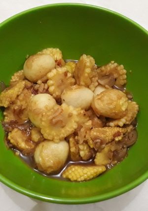 Foto resep Tumis telur puyuh dan jagung