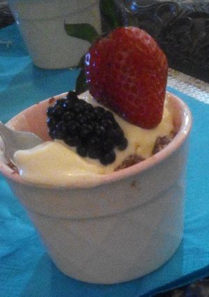 صورة لوصفة حلى البسكويت والنوتيلا 😋🍦