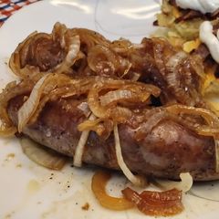 A picture of Smothered Italian Sausage Bake.