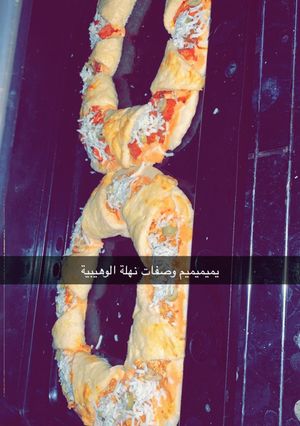صورة لوصفة بيتزا لذيذة