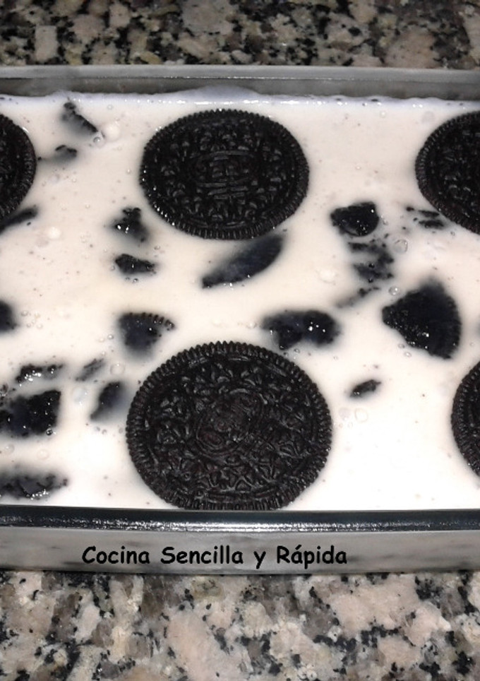 Una foto de Tarta de galletas oreo
