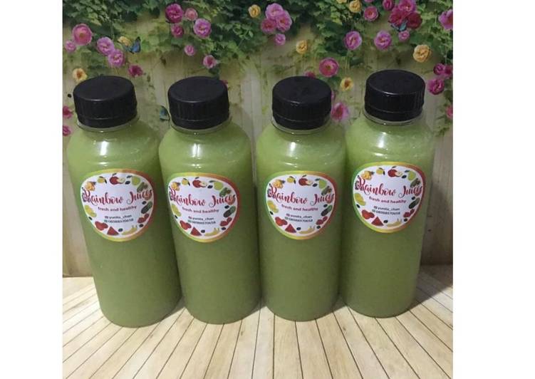 Langkah Mudah untuk Menyiapkan Diet Juice Lettuce Apple Melon Jambu Kristal Lime yang Bikin Ngiler