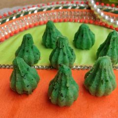 Pan Modak with Gulkand stuffing A picture of Pan Modak with Gulkand stuffing.