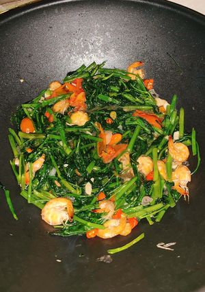Foto resep Tumis Udang Kangkung