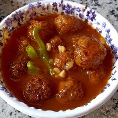 A picture of Veg Manchurian.