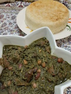 عکسی از دستور قورمه سبزی