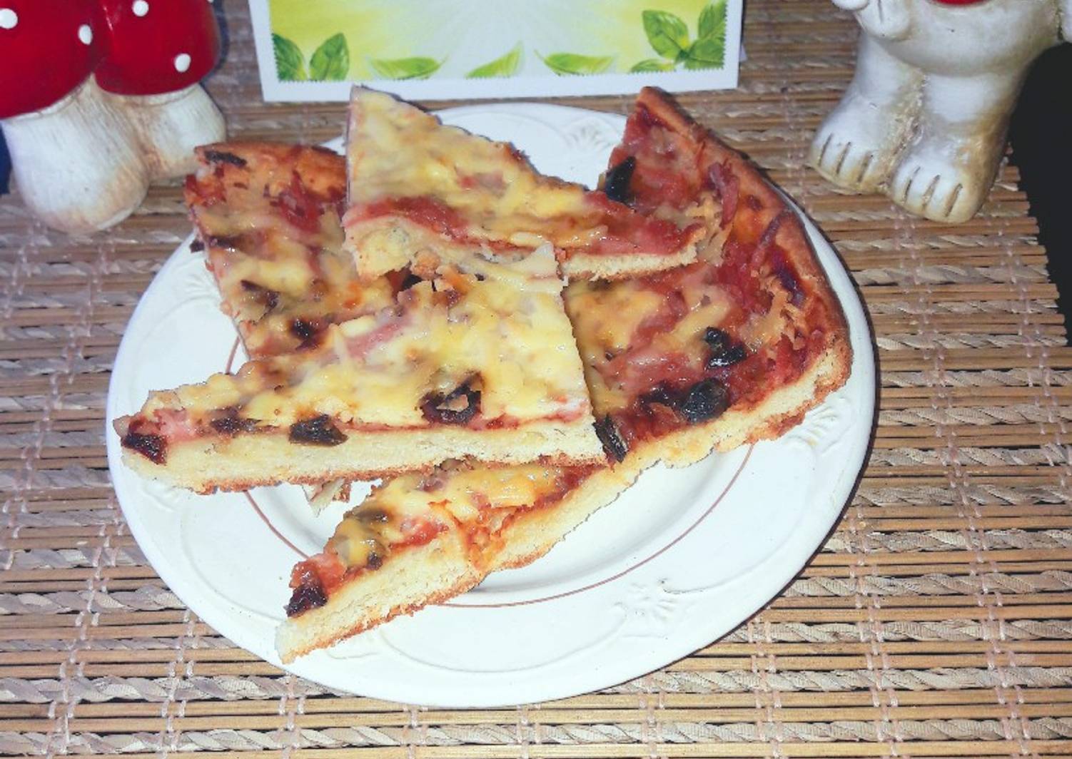 толстая пицца на кефире в духовке фото 109