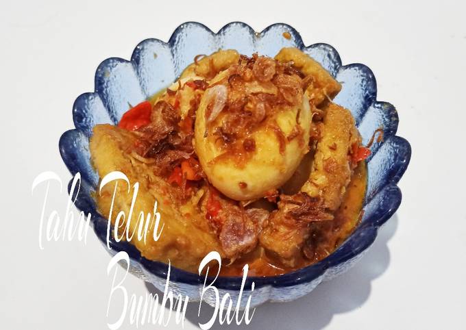 Cara Memasak Tahu Telur Bumbu Bali Irit Untuk Jualan