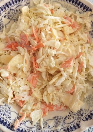 Una foto de Ensalada de col y zanahoria