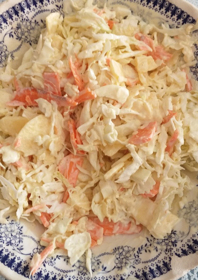 Una foto de Ensalada de col y zanahoria