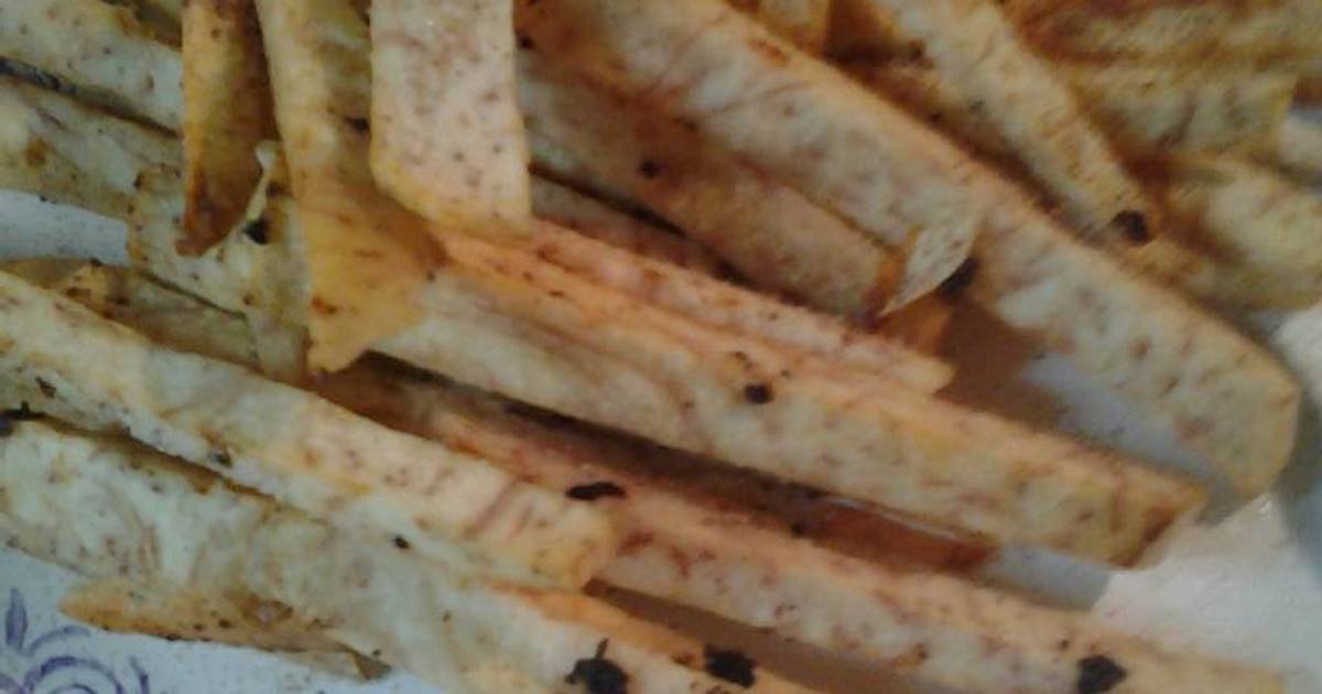 Taro fries Recipe by skunkmonkey101 - Cookpad